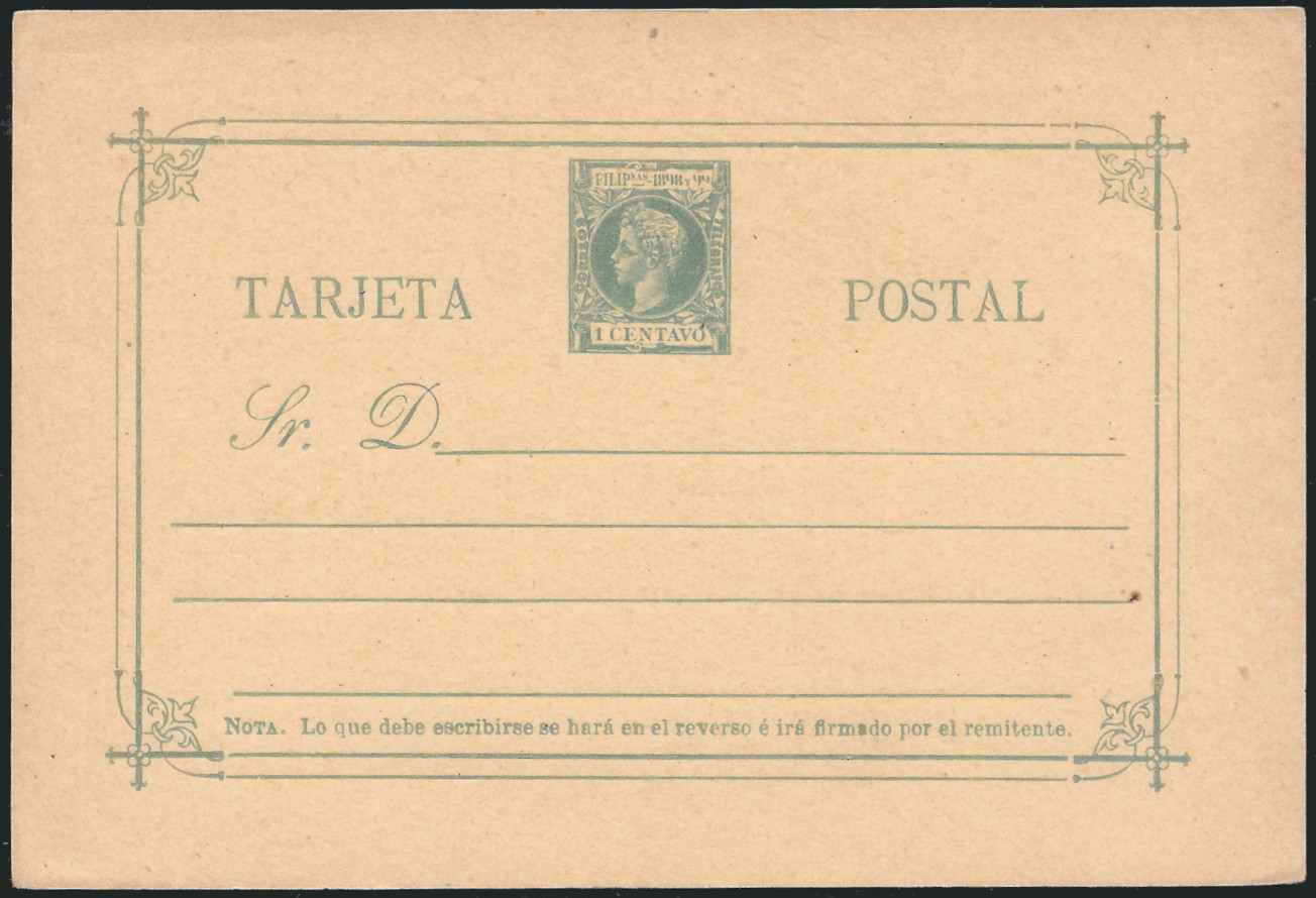 Philippines 1898 Postal Card 